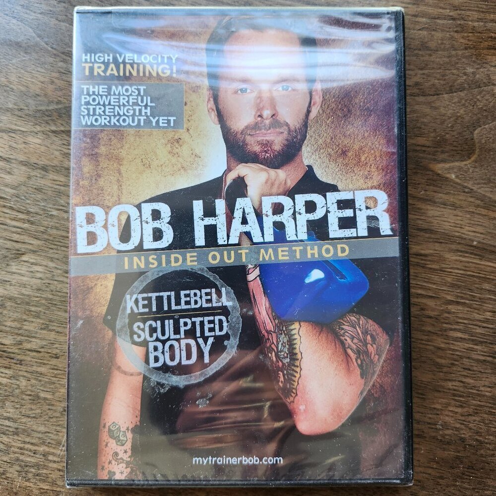 BOB HARPER Inside Out Method Kettlebell Sculpted Body Workout DVD Sealed